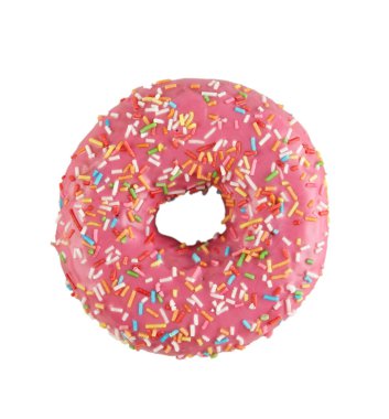 Pembe jöleli iştah açıcı çörek.