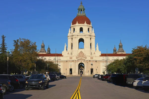 Pasadena, California, USA on April 5, 2025 - Pasadena City Hall at Golden Hour with Weddings, Prom Celebrations, and Sweet 15, 16 Festivities Taking Place Among Locals and Visitors in Los Angeles, CA