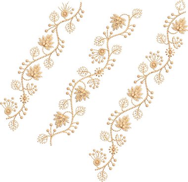 A beautiful Baroque ornament border design in ethnic style, handmade with watercolor. Elegant vintage pattern inspired by tropical Mughal art, featuring detailed hand-drawn textures and artistic decorative elements.