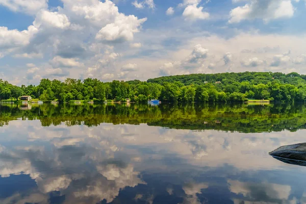 Delaware river na léto od historické nová naděje, Pa — Stock fotografie