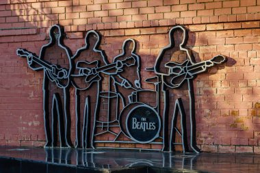 Ekaterinburg, Rusya Federasyonu - Haziran, 2018 anıt Beatles