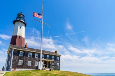 Montauk deniz feneri Long Island New York bize gelin