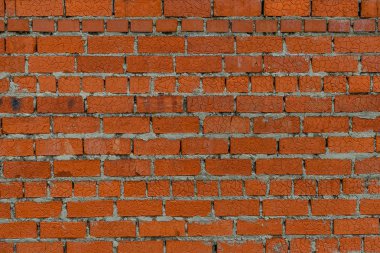 Doku Ekaterinburg Rusya eski kırmızı tuğla duvar