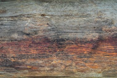 Eski ahşap masa, arka plan doku kırmızı sarı.