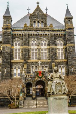Washington, Dc, ABD Aralık 18, 2016healy Hall, Washington'daki Georgetown Üniversitesi'nde