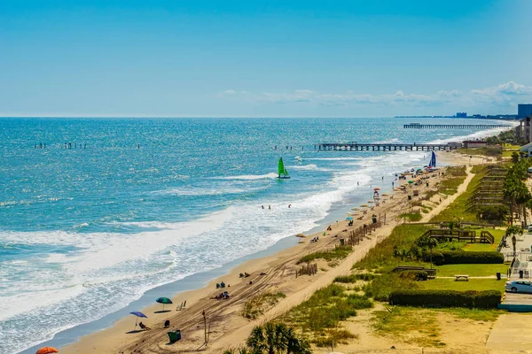 Myrtle Beach Strandnära boardwalk Myrtle Beach South Carolina — Stockfoto