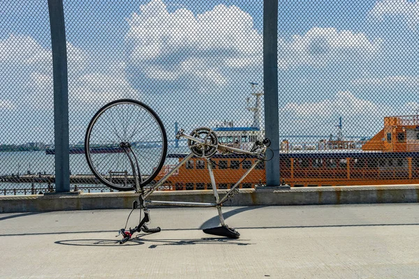 Broken Bike Ramp George Ferry Terminal Staten Island — Stock Photo, Image