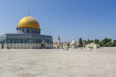 Kubbe Rock İslam Camii Temple Mount, Kudüs, İsrail, Ortadoğu