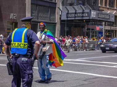 5th Avenue, Manhattan, New York City - 24 Haziran 2007: 37 yıllık Nyc Pride Ay, Lgbt Pride Parade.