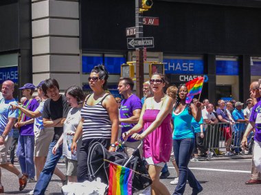 5th Avenue, Manhattan, New York City - 24 Haziran 2007: 37 yıllık Nyc Pride Ay, Lgbt Pride Parade.