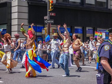 5th Avenue, Manhattan, New York City - 24 Haziran 2007: 37 yıllık Nyc Pride Ay, Lgbt Pride Parade.