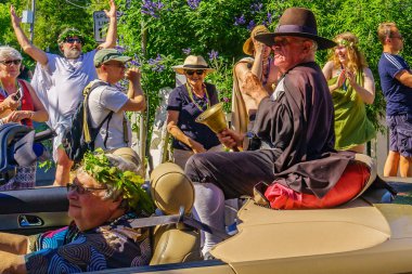 Provincetown, Massachusetts Us - 17 Ağustos 2017 Yürüyenler 