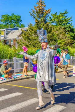 Provincetown, Massachusetts Us - 17 Ağustos 2017 Yürüyenler 