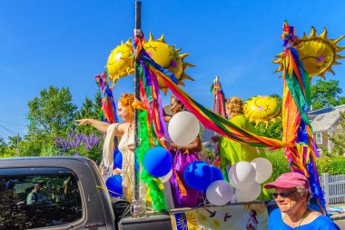 Provincetown, Massachusetts Us - 17 Ağustos 2017 Yürüyenler 
