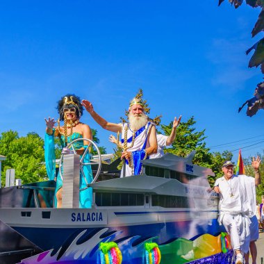 Provincetown, Massachusetts Us - 17 Ağustos 2017 Yürüyenler 