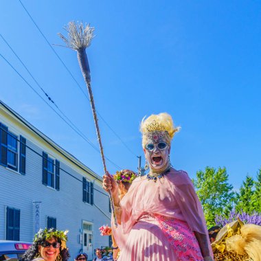 Provincetown, Massachusetts Us - 17 Ağustos 2017 Yürüyenler 