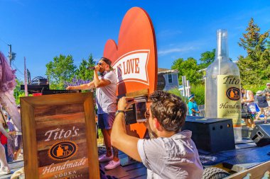 Provincetown, Massachusetts Us - 17 Ağustos 2017 Yürüyenler 