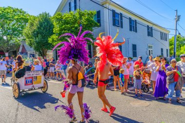 Provincetown, Massachusetts Us - 17 Ağustos 2017 Yürüyenler 