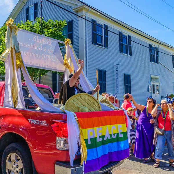 Provincetown, Massachusetts US-17 sierpnia 2017 ludzie pieszo — Zdjęcie stockowe