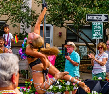 Provincetown, Massachusetts Us - 22 Ağustos 2019 Yürüyenler 