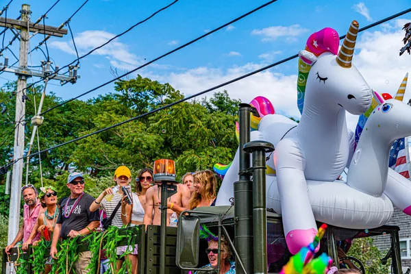 Provincetown, Massachusetts Us - 22 Ağustos 2019 Yürüyenler — Stok fotoğraf