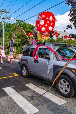 Provincetown, Massachusetts Us - 22 Ağustos 2019 Yürüyenler 