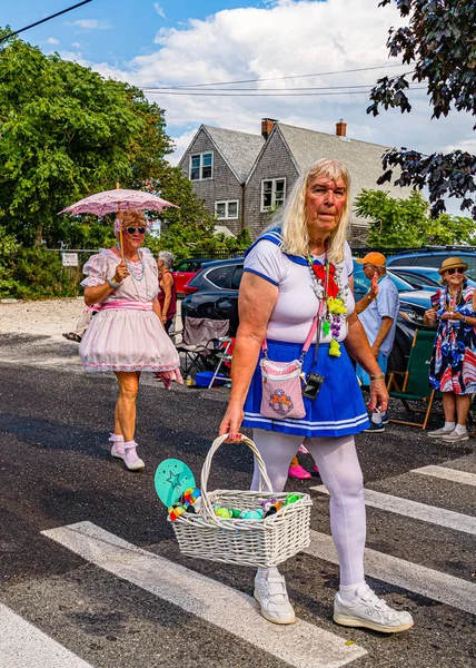 Provincetown, Massachusetts Us - 22 Ağustos 2019 Yürüyenler — Stok fotoğraf