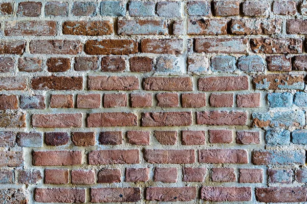 오래 된 벽돌 색 벽돌 벽돌 벽돌 벽돌 whith 자연 유압 시멘트 배경 텍스처 에서 Fort Zachary Taylor Fortress — 스톡 사진