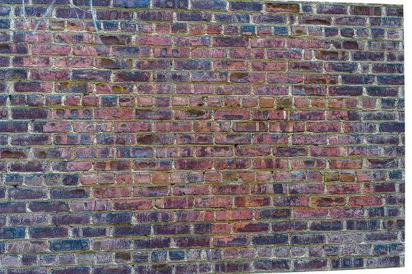 Oude baksteen gekleurde baksteen metselwerk achtergrond texturen — Stockfoto
