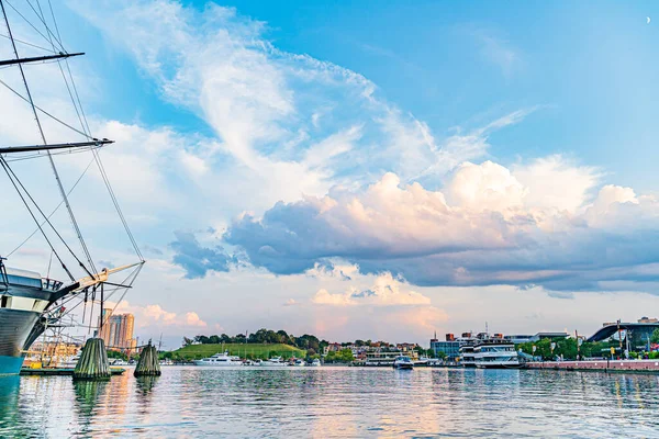 Baltimore Maryland Estados Unidos Septiembre 2019 Vista Del Puerto Baltimore — Foto de Stock