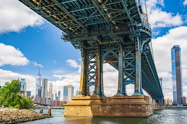 Manhattan Bridge East River Waterfront Condominium Manhattan New York City — Photo