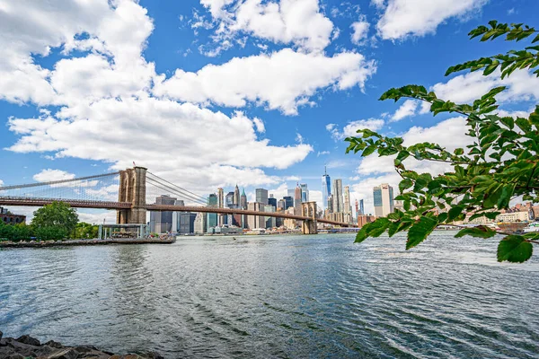Manhattan Bridge East River Waterfront Condominium Manhattan New York City — Photo