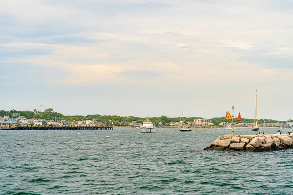 Schiffe und Boote in der Provincetown Marina Cape Cod Provincetown MA US — Stockfoto