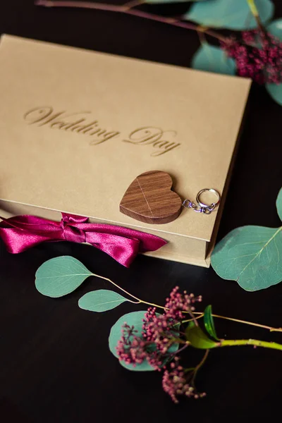 Craft kağıt kutusu için düğün günü fotoğrafları