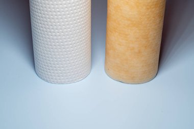 Su filtresi kartuşları, evrensel tortu filtresi, yeni ve kullanılmış filtre arasındaki karşılaştırma, su kalitesi konsepti