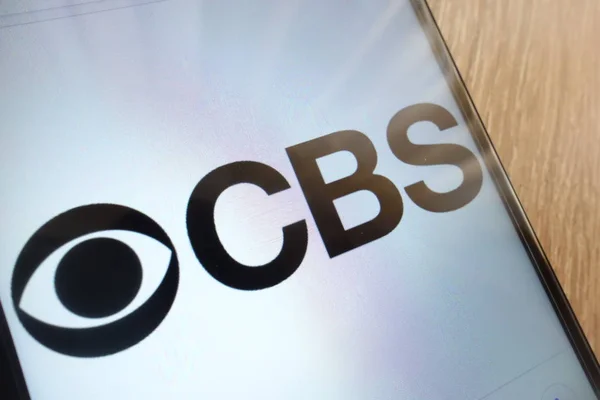 Konskie Polen Juli 2018 Cbs Logo Auf Modernem Smartphone — Stockfoto