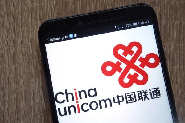 Konskie Polen August 2018 China United Network Communications Logo Auf — Stockfoto