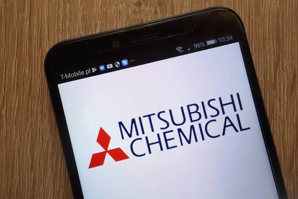 Konskie Polen August 2018 Mitsubishi Chemical Holdings Corporation Logo Auf — Stockfoto