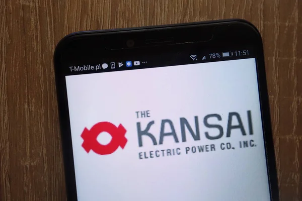 Konskie Poland August 2018 Kansai Electric Power Logo Displayed Modern — Stock Photo, Image