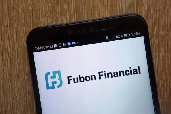 Konskie Poland August 2018 Fubon Financial Holding Company Logo Displayed — Stock Photo, Image