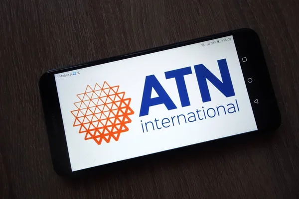 Haarlem Polen December 2018 Atlantic Tele Network Inc Atn Logotyp — Stockfoto