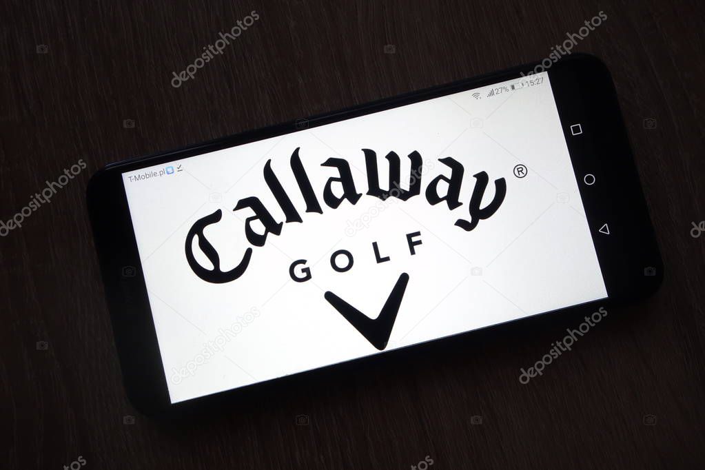 KONSKIE, POLAND - December 01, 2018: Callaway Golf Company logo displayed on smartphone