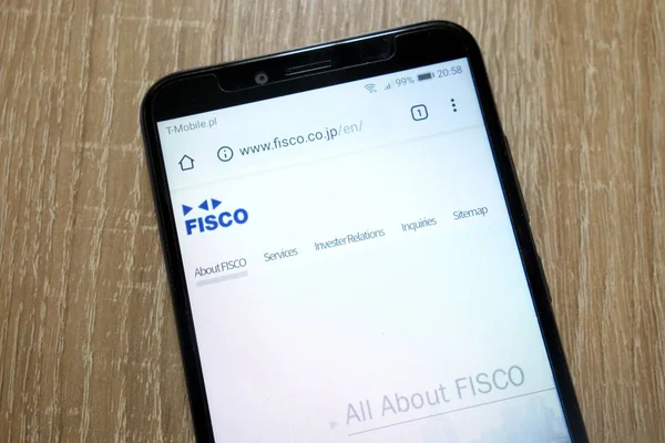 Konskie Polen Januar 2019 Fisco Website Www Fisco Wird Auf — Stockfoto
