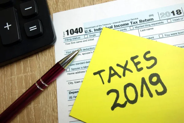 Tax Season 2019 Concept — Stock Photo, Image