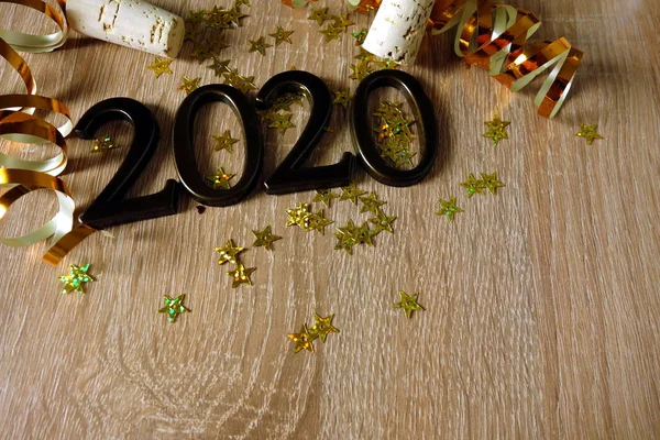 Tvůrčí pozadí na nový rok 2020 — Stock fotografie