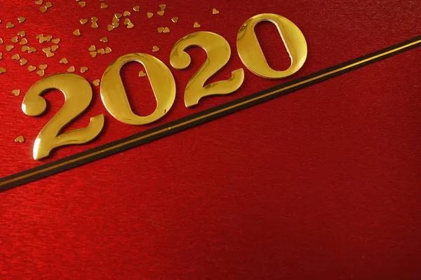 新年快乐2020背景 — 图库照片