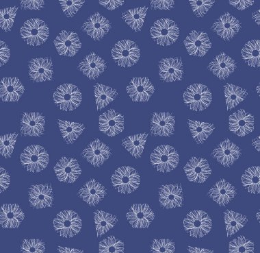 Dikişsiz vektör yapılmış dekoratif, çiçek soyutlama.