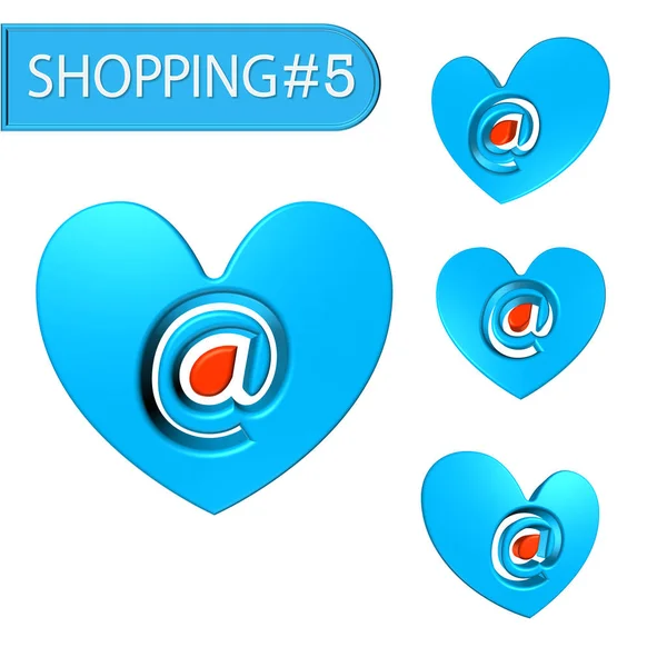 Immagine Sul Tema Dello Shopping Negozio Online Pro Stick — Foto Stock