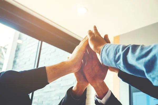 Business Teamwork Joining Hands Team Spirit Collaboration Concept — Stock Photo, Image