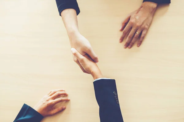 Business People Colleghi Che Stringono Mano Incontro Pianificazione Strategia Analisi — Foto Stock